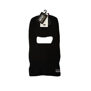 Full Face Πλεκτό Με Επένδυση Thinsoulate Με Μια Τρύπα Μαύρο