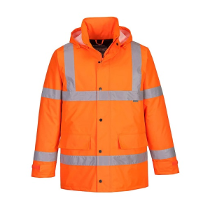 Αδιάβροχο Ανακλαστικό Μπουφάν Εργασίας Πορτοκαλί Ergoline